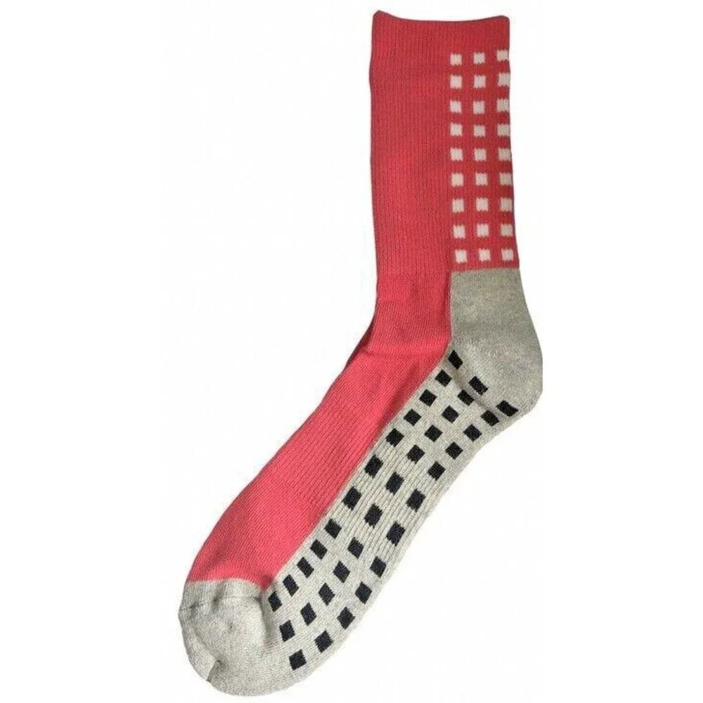 IkeTek Ike Behar Men's Socks High-Performance Patterned Hibiscus Pink Gray 10-13